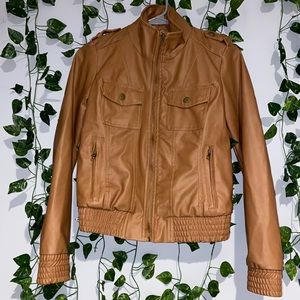 Faux leather jacket